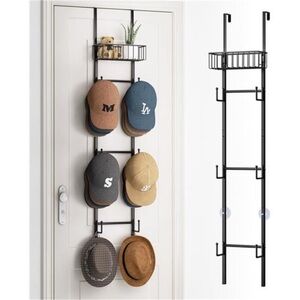 Over Door Hat Rack Baseball Cap Organizer Wall Mounted Hat Storage Holder 32 Cap